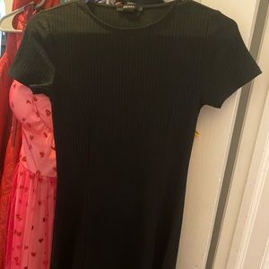 Black Ribbed Dress